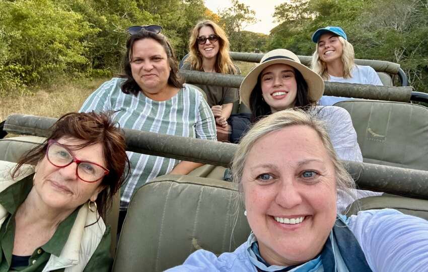 Robyn Foyster in Phinda Private Game Reserve, South Africa