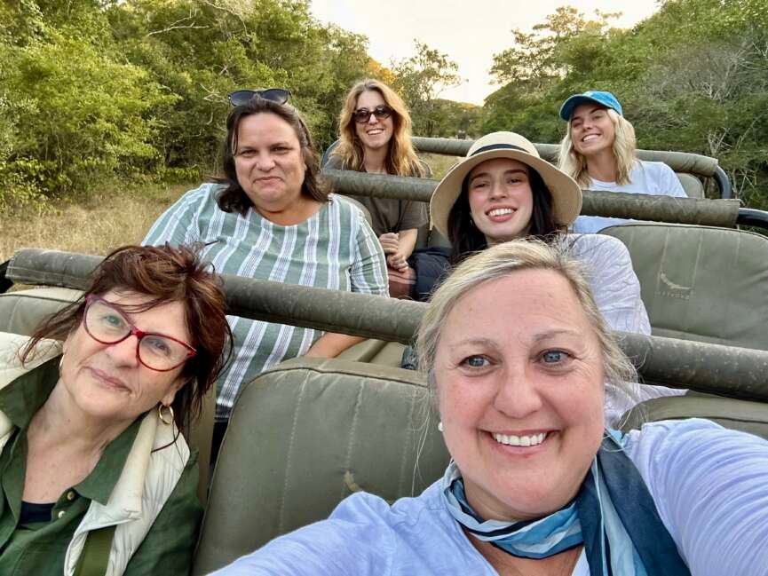 Robyn Foyster in Phinda Private Game Reserve, South Africa
