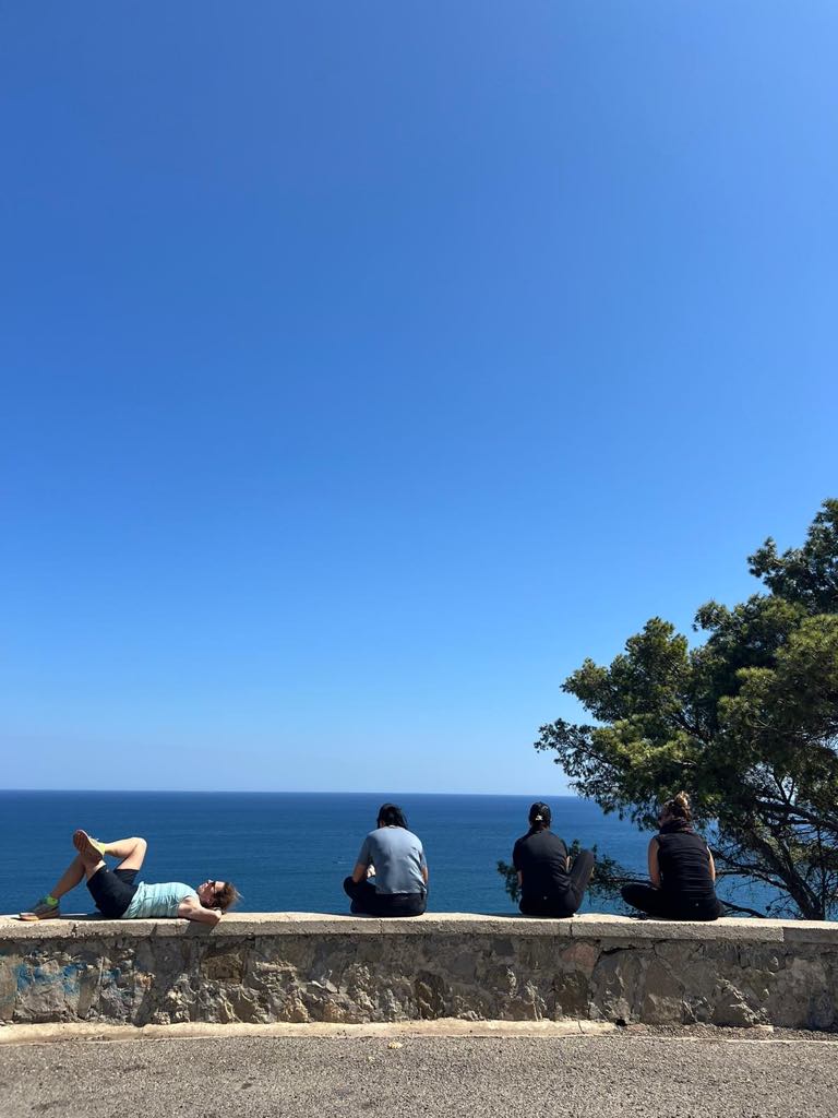 Looking out across the Mediterannian