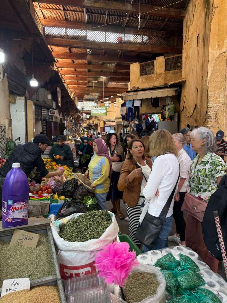 shopping for food in Medina